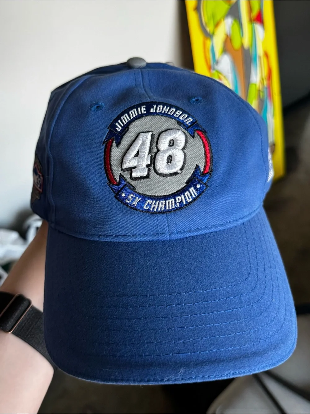 Jimmie Johnson NWT #48 Lowes Racing 5X Champion NASCAR Strapback Hat Blue⁠